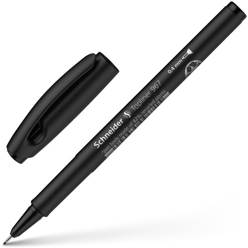 Fineliner Schneider Topliner 967 0.4mm zwart-3