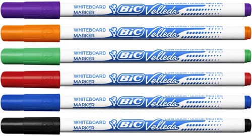 Whiteboardmarker Bic Velleda 1721 rond fijn blauw-3