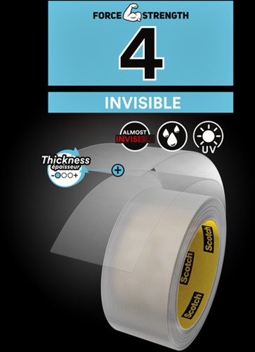 Plakband Scotch Extremium invisible 48mmx25m transparant-3