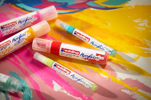 Acrylmarker edding e-5100 medium neon roze-3