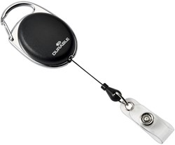 Afrolmechanisme Durable Style met drukknopsluiting zwart