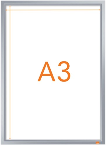 Kliklijst Nobo Impression Pro A3 zilver-2