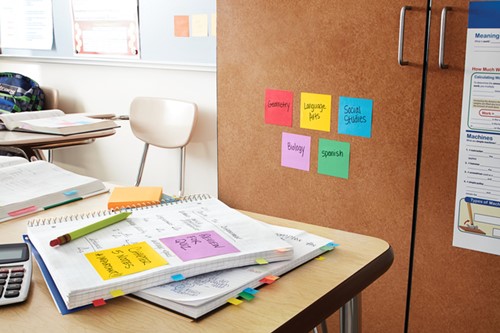 Memoblok Post-it 654 Super Sticky 76x76mm roze 90 vel-2