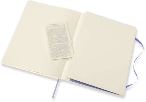 Notitieboek Moleskine XL 190x250mm lijn soft cover hydrangea blue-1