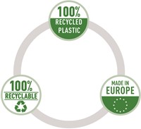 Showtas Esselte Recycle PP A4 100µ 11-gaats 50 stuks-3