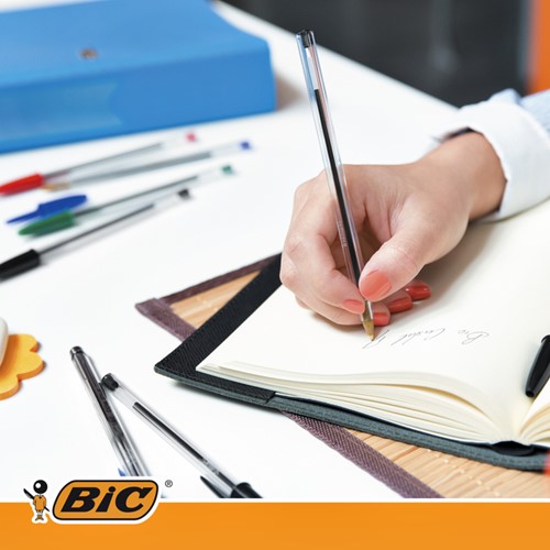 Balpen Bic Cristal medium zwart-2