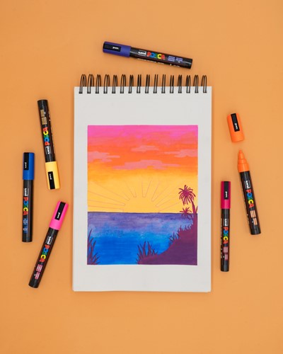 Paintmarker Uni POSCA PC17K extra breed rechthoek zilver-3