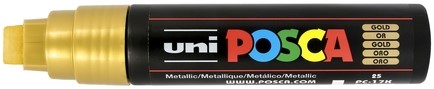 Paintmarker Uni POSCA PC17K extra breed rechthoek goud