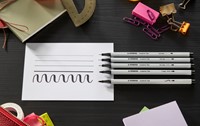 Creative Tips STABILO Arty assorti tips zwart en grijs 10 stuks-2