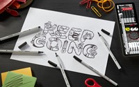 Creative Tips STABILO Arty assorti tips zwart en grijs 10 stuks-2