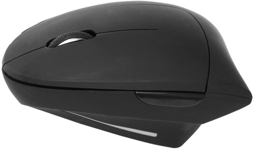 Muis Quantore ergonomisch draadloos USB-A adapter zwart-2