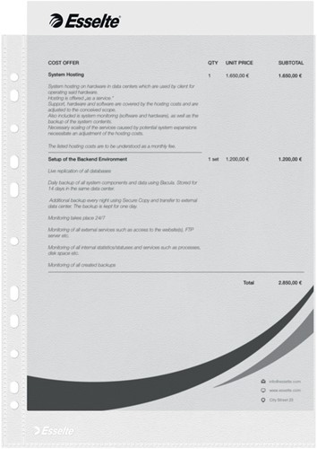 Showtas Esselte Economy copy safe 0.05mm PP A4 100 stuks-4