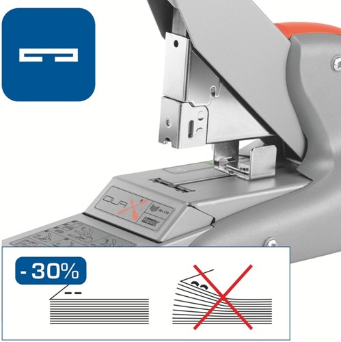 Nietmachine Rapid Supreme duax heavy duty 170 vel zilver/oranje-8