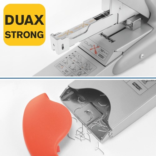 Nietmachine Rapid Supreme duax heavy duty 170 vel zilver/oranje-9
