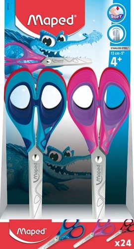 Kinderschaar Maped Essentials Soft 13cm display á 24 stuks assorti-2