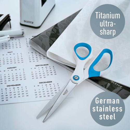 Schaar Leitz WOW 205mm titanium blauw-6