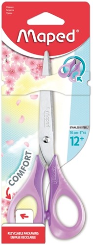 Schaar Maped Sensoft 16cm rechtshandig pastel assorti-4