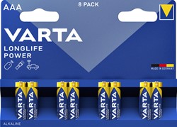 Batterij VARTA Longlife Power 8x AAA