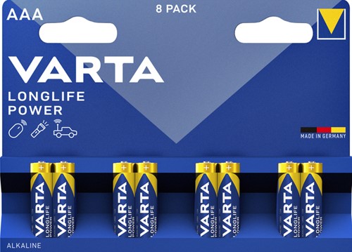 Batterij VARTA Longlife Power 8x AAA