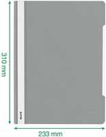 Snelhechter Leitz Standaard A4 gerecycled PP lichtblauw-1