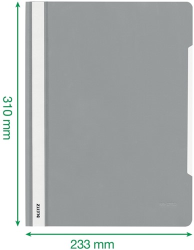 Snelhechter Leitz Standaard A4 gerecycled PP rood-1