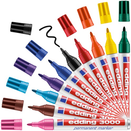 Viltstift edding 3000 rond 1.5-3mm lichtblauw-1