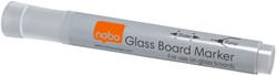 Viltstift Nobo glasbord wit 4 stuks