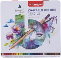 Kleurpotloden Bruynzeel Expression aquarel assorti blik à 24 stuks