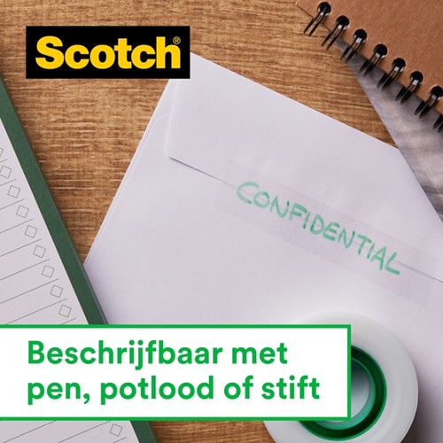 Plakband Scotch Magic 810 19mmx33m onzichtbaar mat 12+2 gratis-2