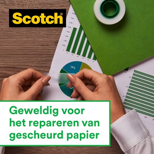Plakband Scotch Magic 810 19mmx33m onzichtbaar mat 12+2 gratis-3