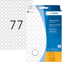 Etiket HERMA 2230 rond 13mm wit 2464 stuks-1