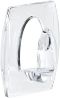 Haak Command mini inclusief bevestigingsstrip transparant 6 stuks-2