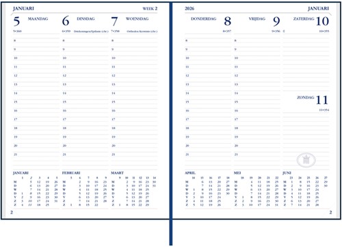 Agenda 2027 Ryam Weekplan Plus Mercury 7dagen/2pagina's rood-2
