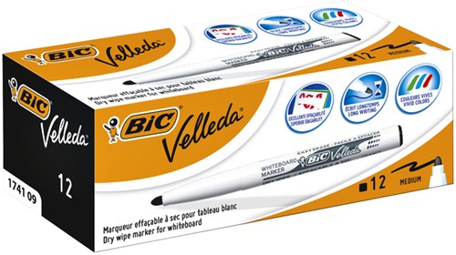 Whiteboardmarker Bic Velleda 1741 rond medium zwart-2