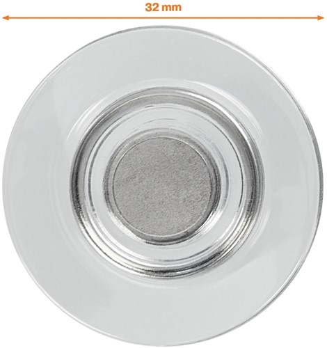 Glasbordmagneet Nobo extra sterk 32mm 10 stuks-2