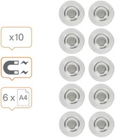 Glasbordmagneet Nobo extra sterk 32mm 10 stuks-2