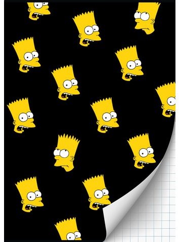 SCHRIFT SIMPSONS A4 RUIT 1 STUK