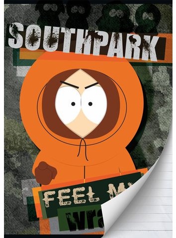 SCHRIFT SOUTH PARK A4 LIJN 1 STUK