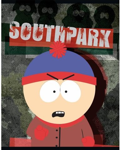 SCHRIFT SOUTH PARK A5 LIJN 3 STUK
