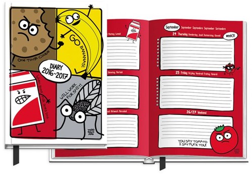 SCHOOLAGENDA 2016 INTER STUPID FACTORY A5 7/2 1 STUK