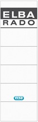 Rugetiket Elba breed 59x190mm zelfklevend wit/grijs 10 stuks