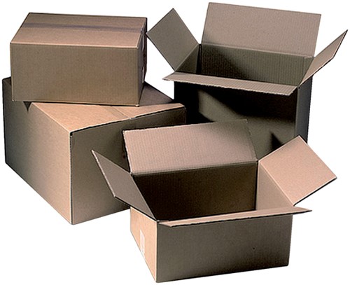 Amerikaanse vouwdoos CleverPack 430x305x250mm B-golf bruin 10 stuks-3